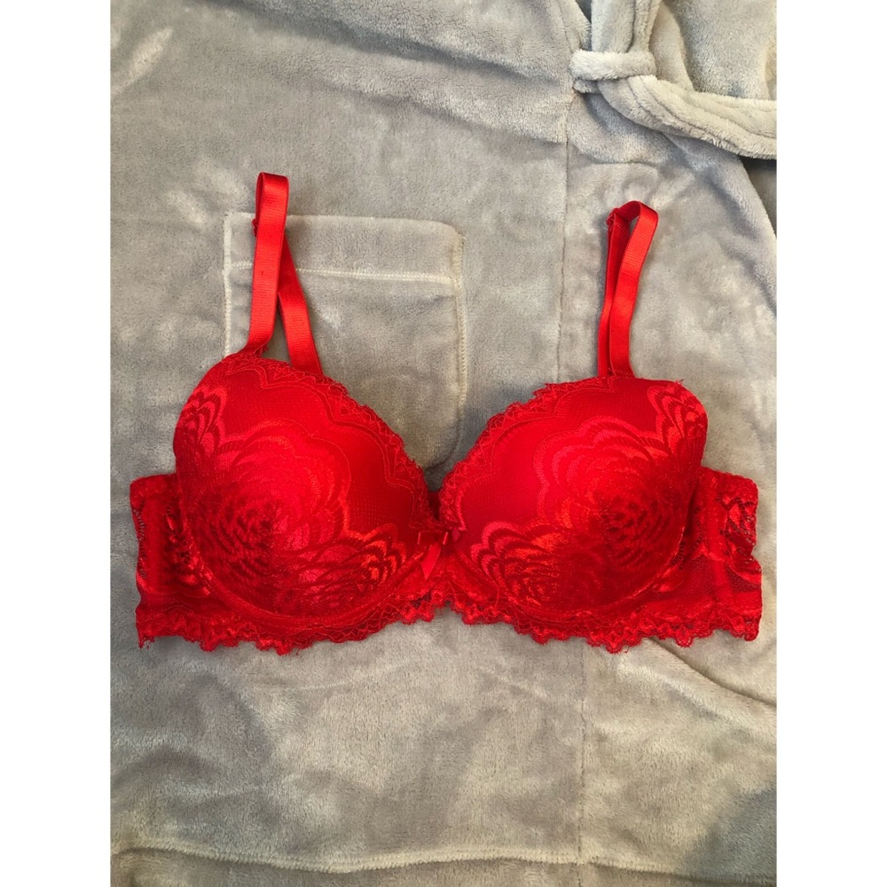 2 for 10 Sophie B Red Lace Bra 36C